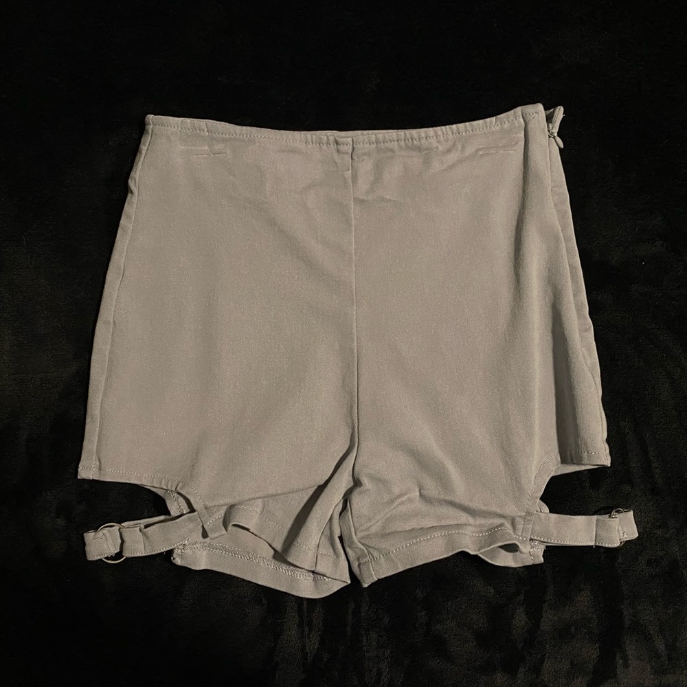 Lychee The Label Winter Truffle Side Strap Thigh Cut Out Shorts
